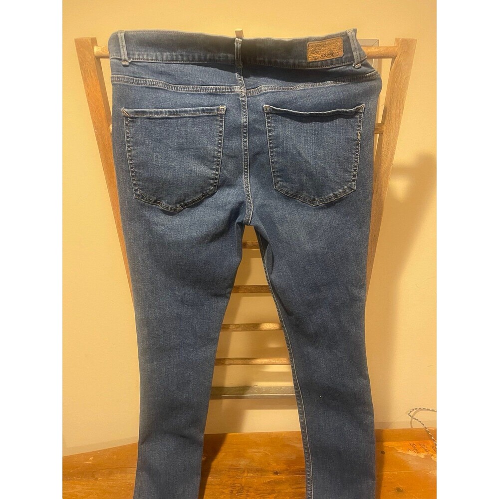 Express high rise cropped skinny leggings jeans sz12 - Picture 3 of 4